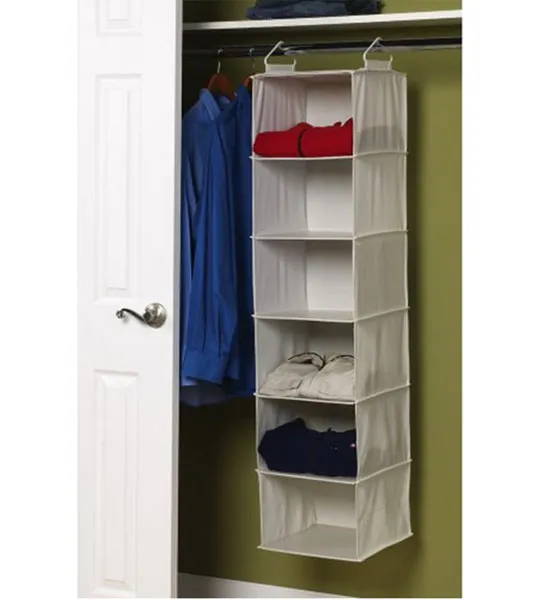 6-Shelf Hanging Closet Organizer