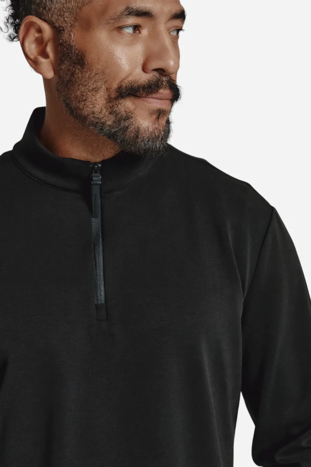 7 Diamonds Rev 1/4 Zip Modal Black