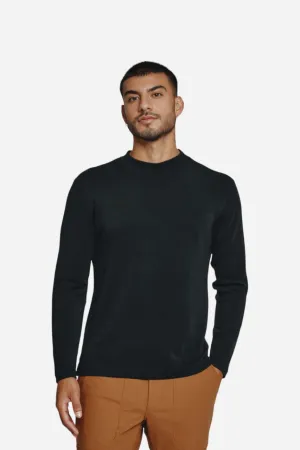 7 Diamonds REV Mock Crewneck in Black