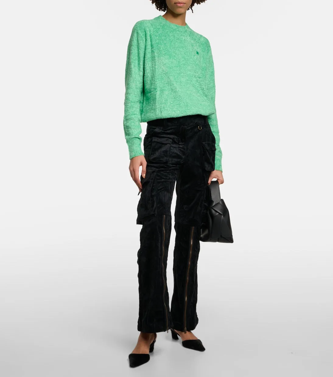 Acne Studios knitted sweater, green