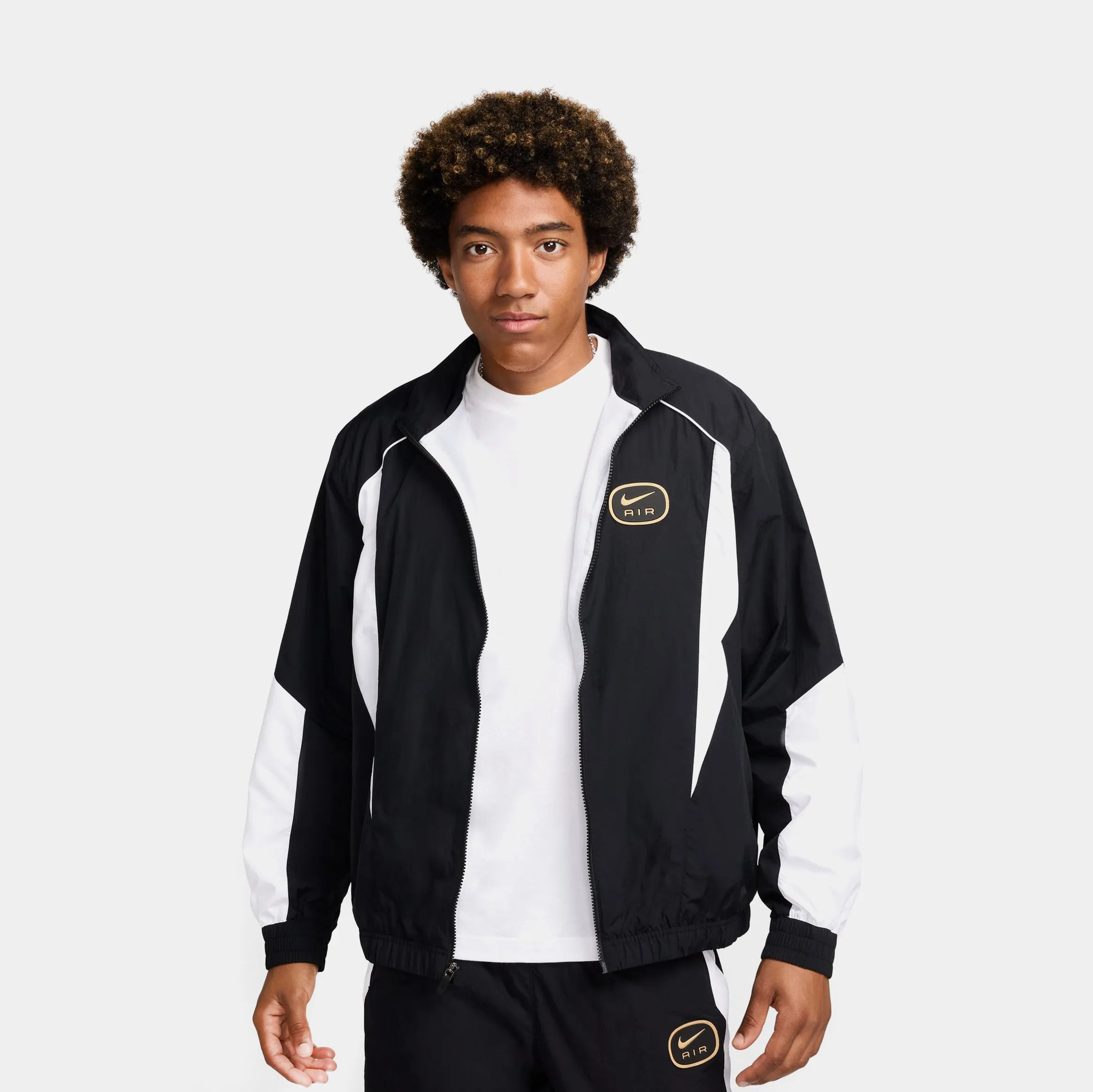 Air Woven Mens Track Top (Black/White)