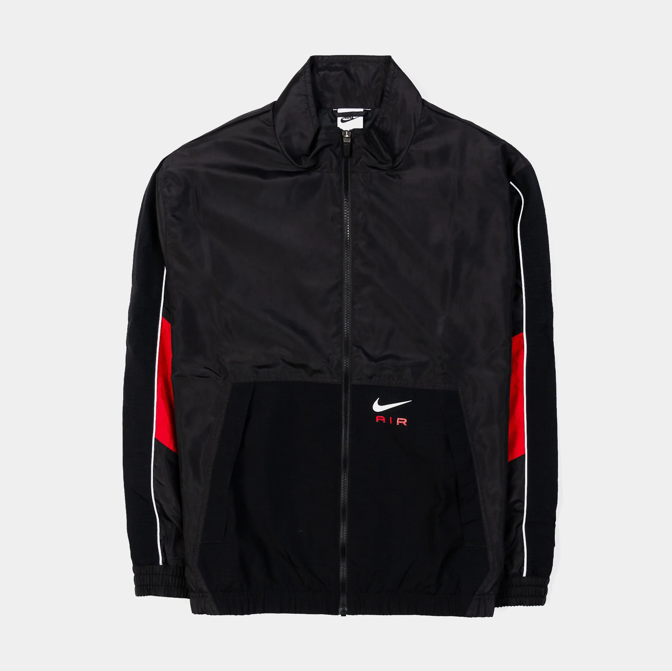 Air Woven Track Mens Jacket (Black/Red)