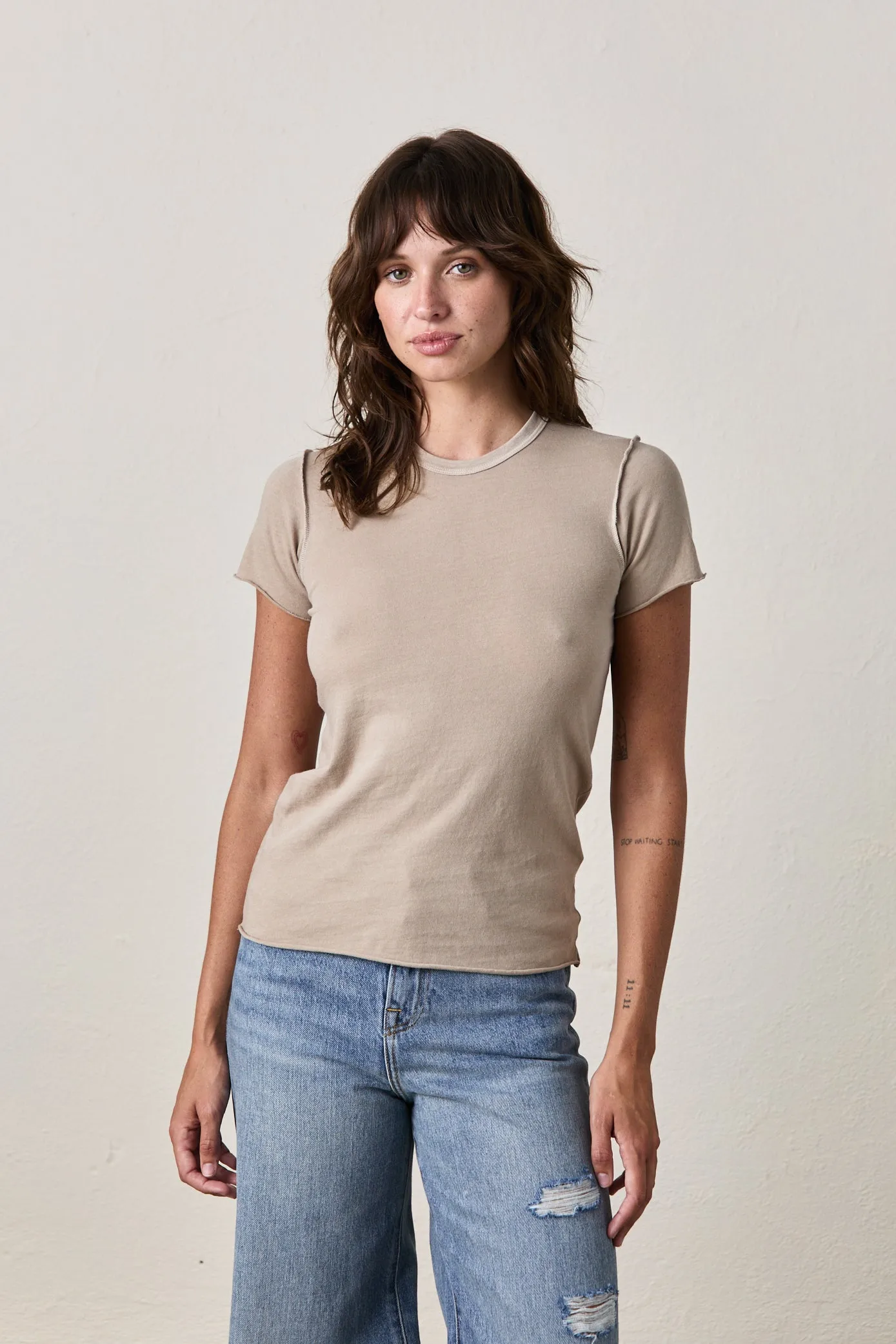 ALESSI SHRUNKEN TEE / SABLE