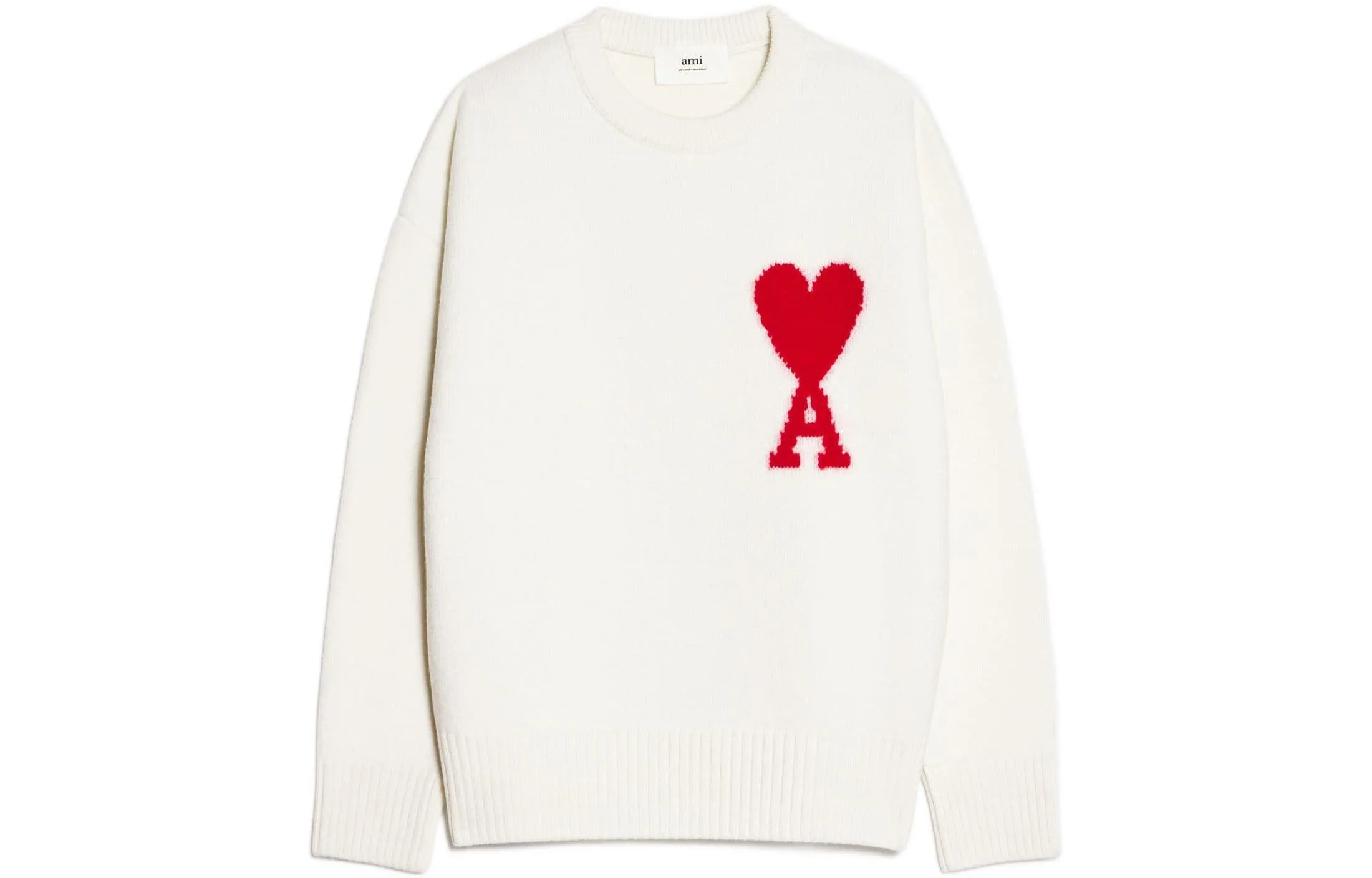 Ami Paris Unisex sweater, milky