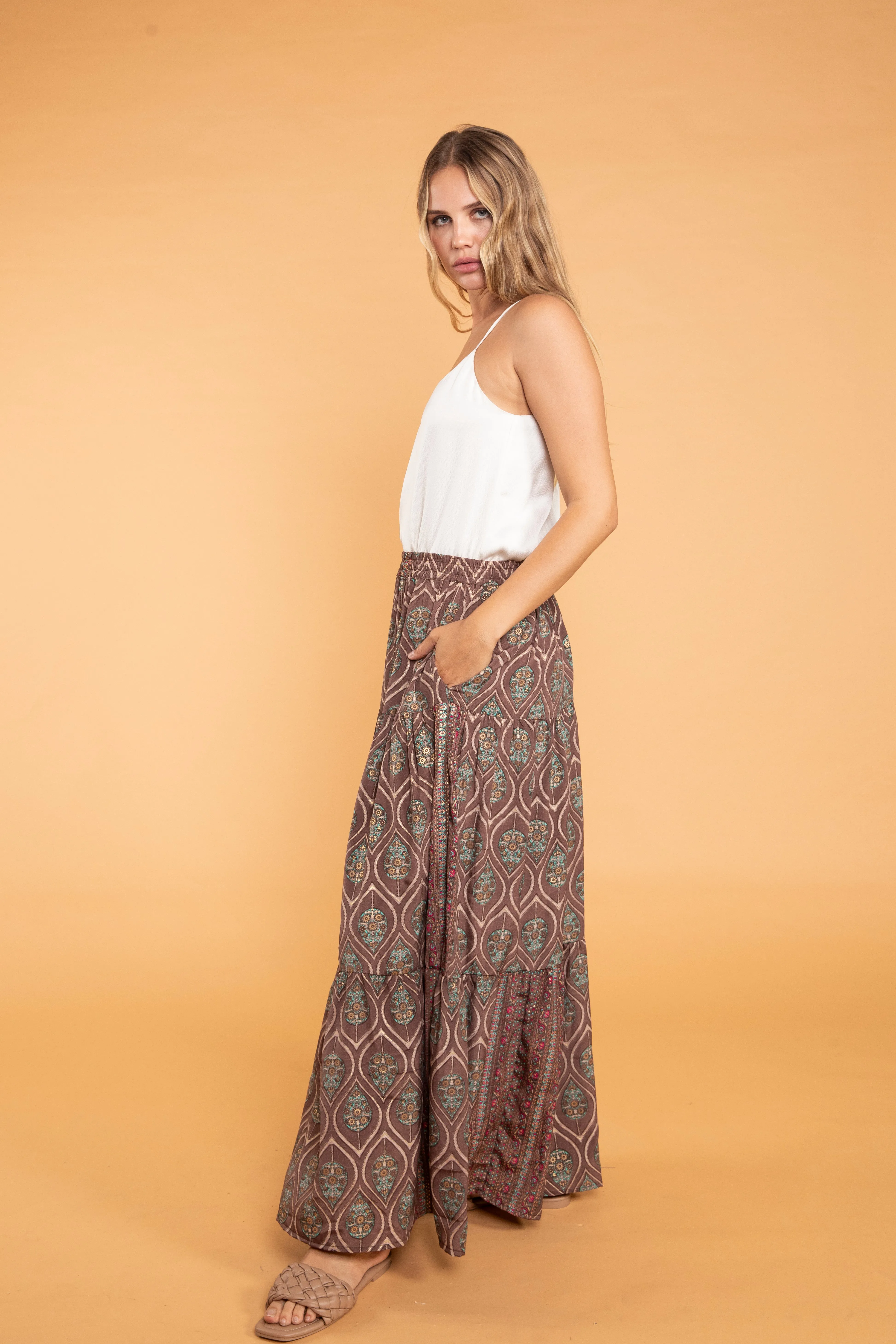 Asmee Maxi Tiered Skirt