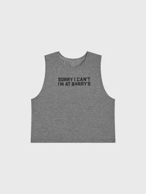 BARRY'S HEATHER GREY LEGEND TANK