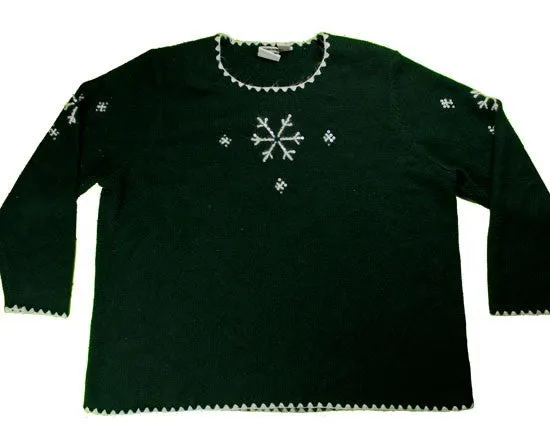 Beaded Flakes-XX-Large Christmas Sweater