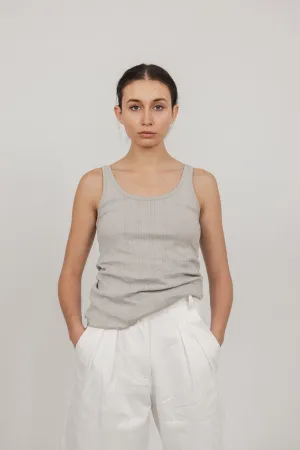 Billy Singlet in Pointelle cotton