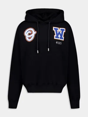 Black Wizard Patch Skate Hoodie