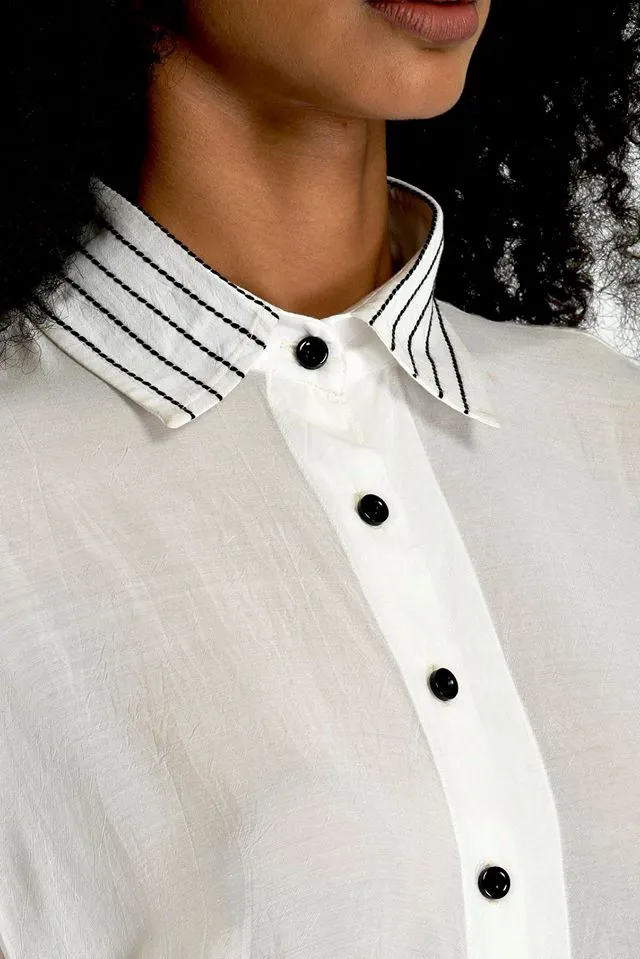 Box pleat shirt