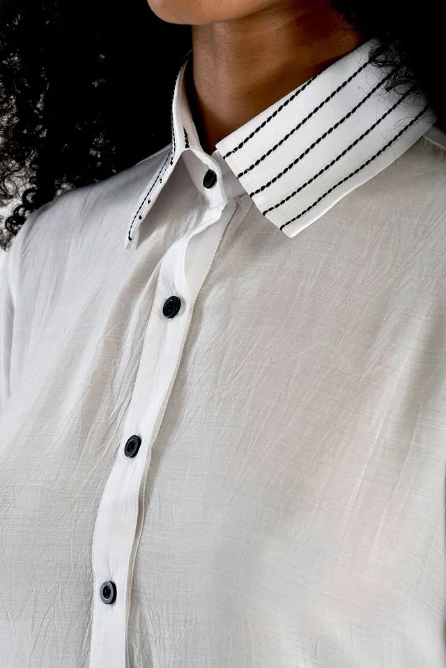 Box pleat shirt