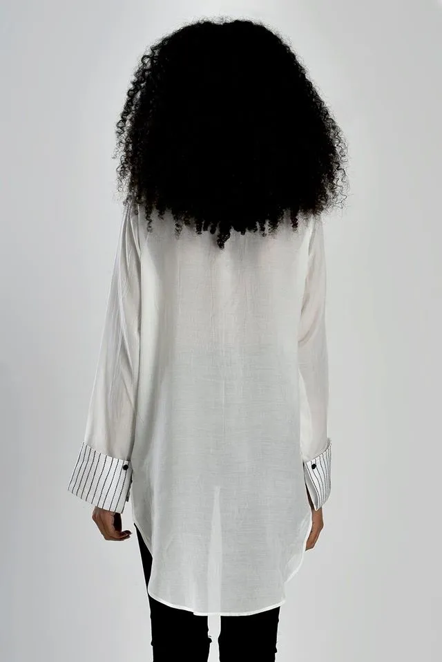 Box pleat shirt