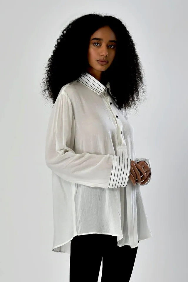 Box pleat shirt