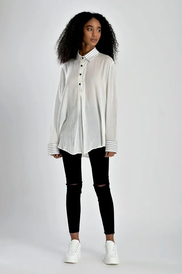 Box pleat shirt