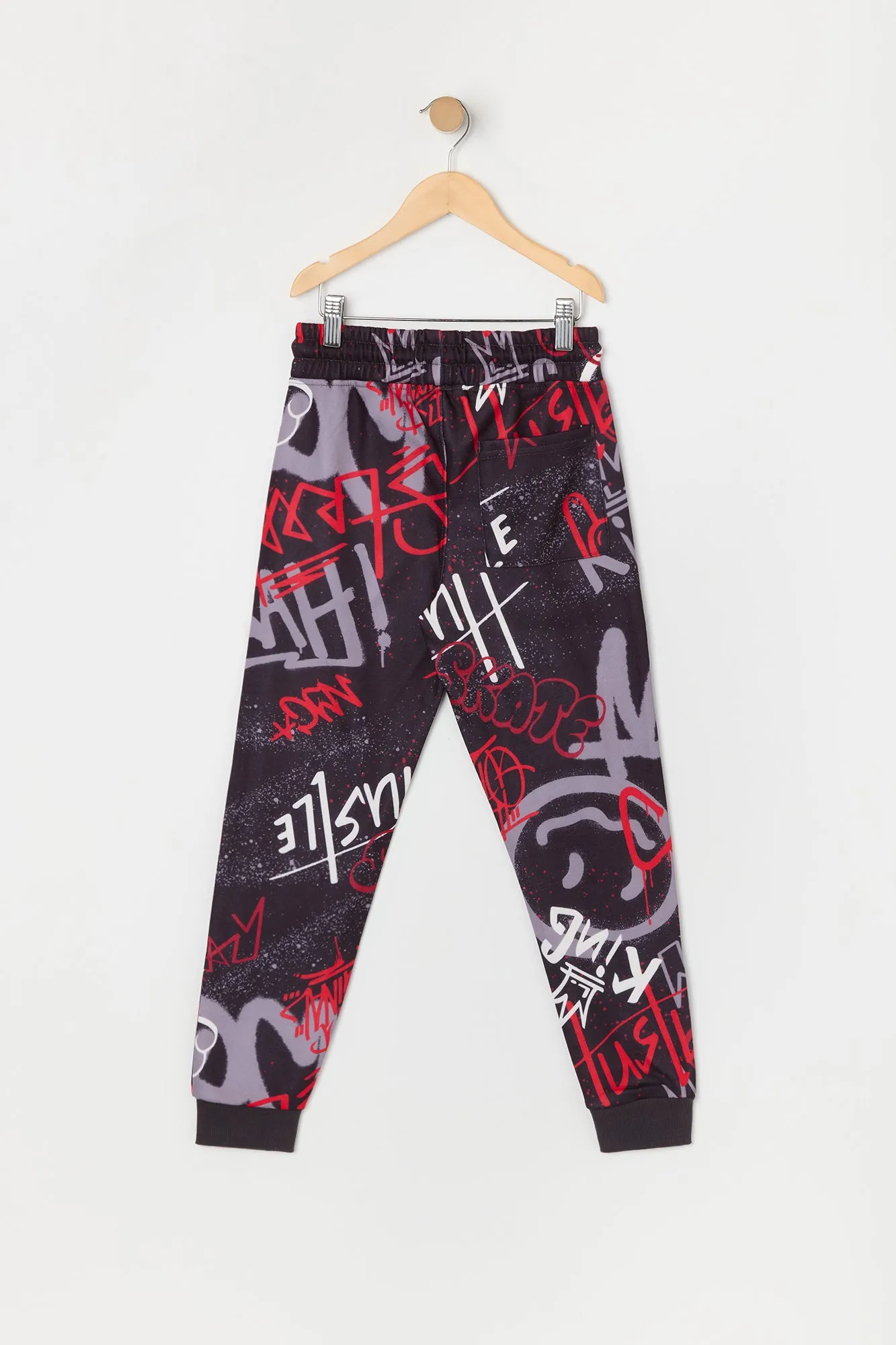 Boys Graffiti Print Fleece Jogger