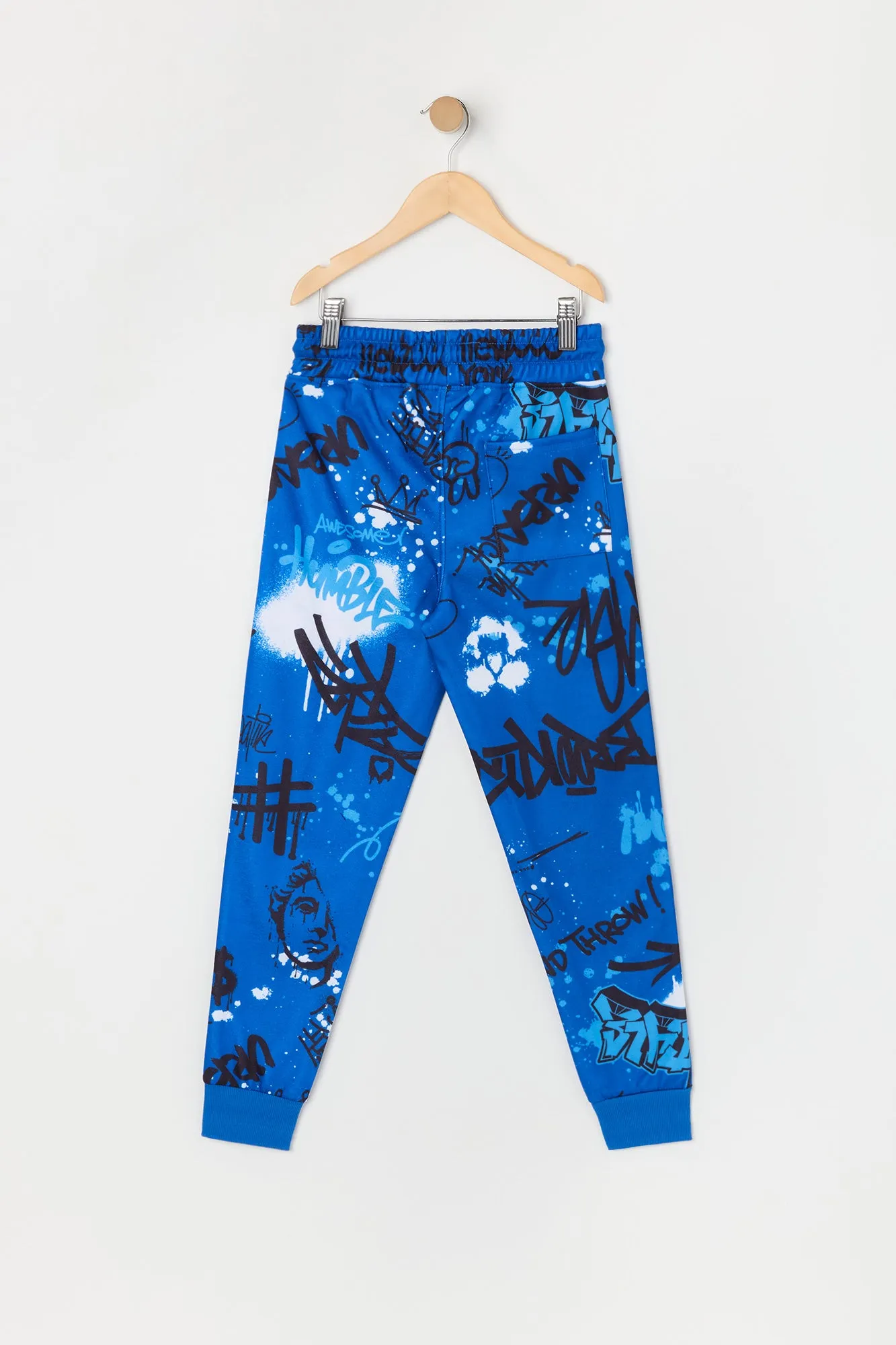 Boys Graffiti Print Fleece Jogger