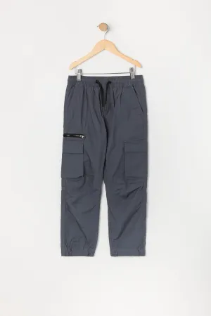 Boys Zip Pocket Cargo Jogger