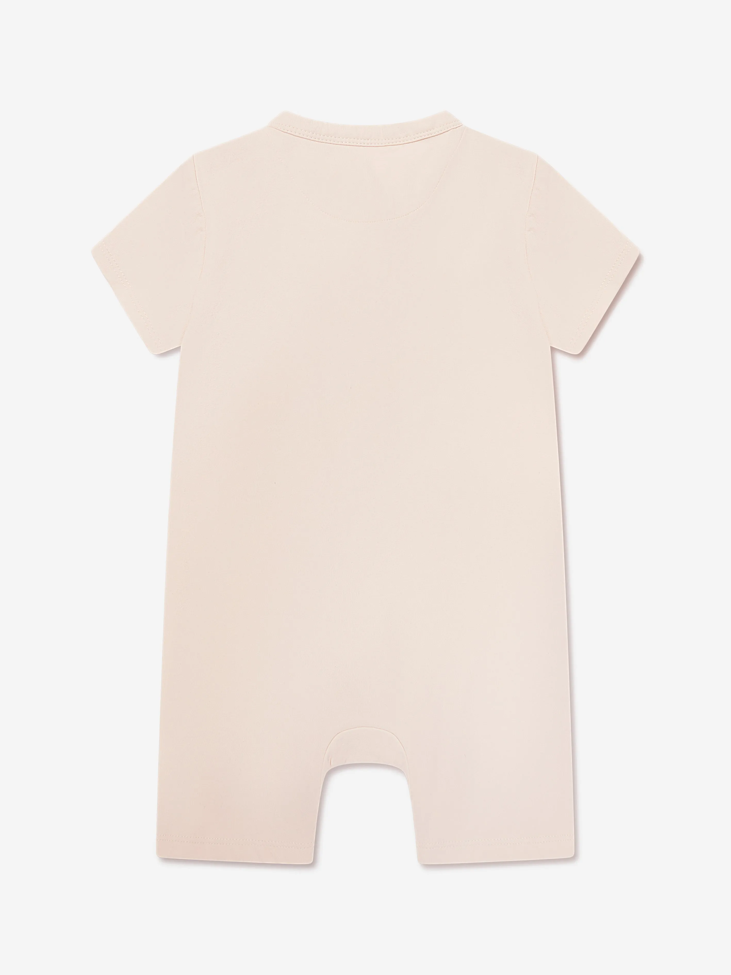 Calvin Klein Baby Monogram Romper in Cream