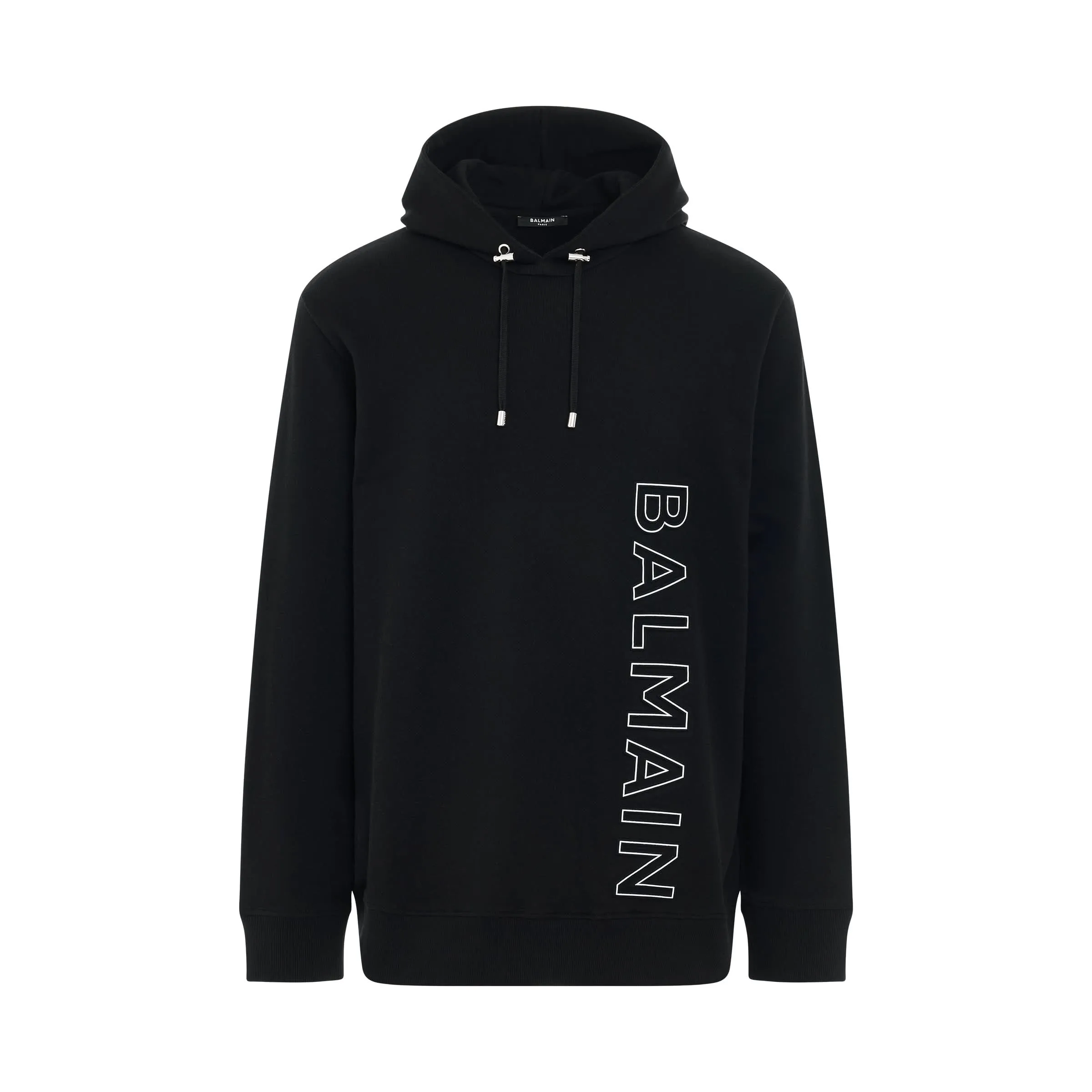 Embossed Reflect Logo Hoodie in Black