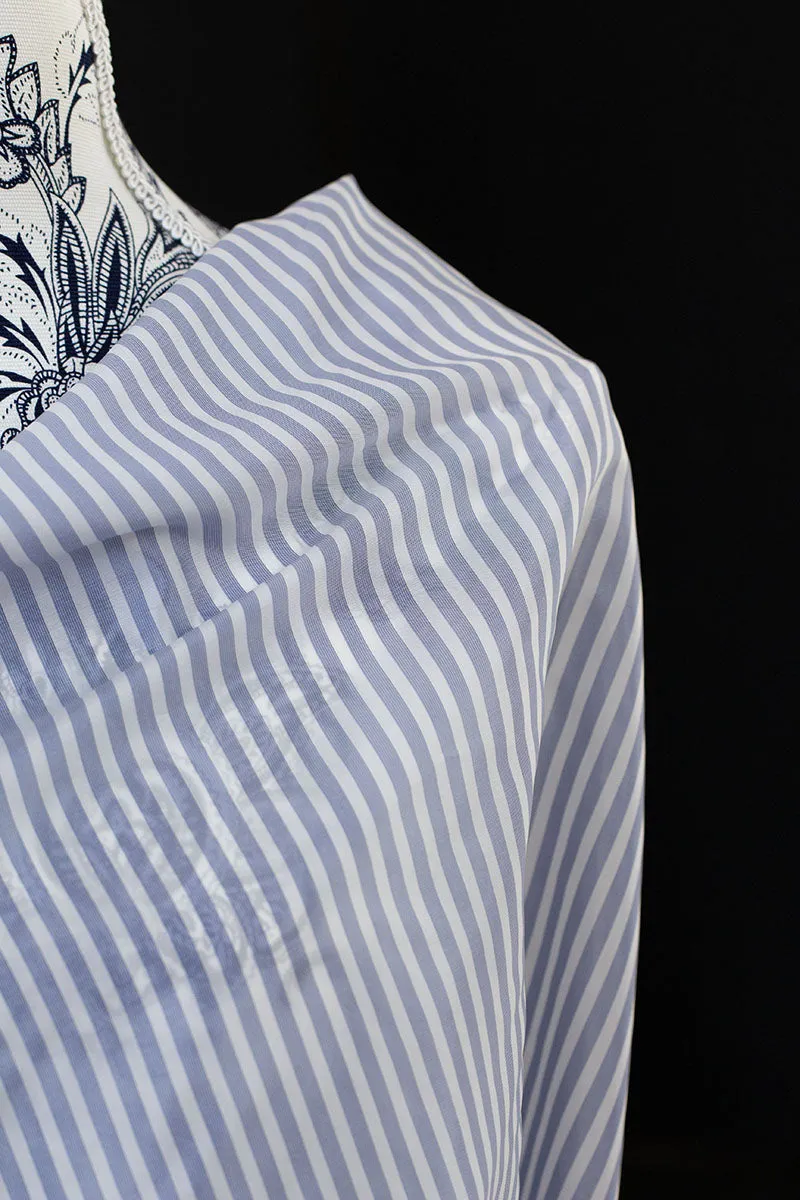 European Striped Lining Blue/White