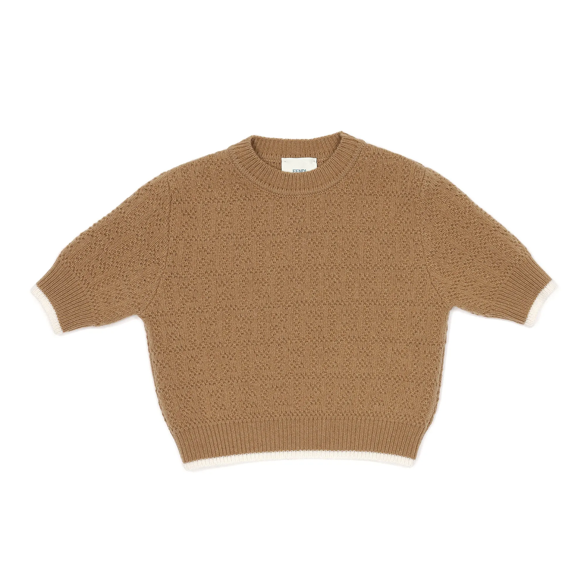 Fendi Tan Wool Top