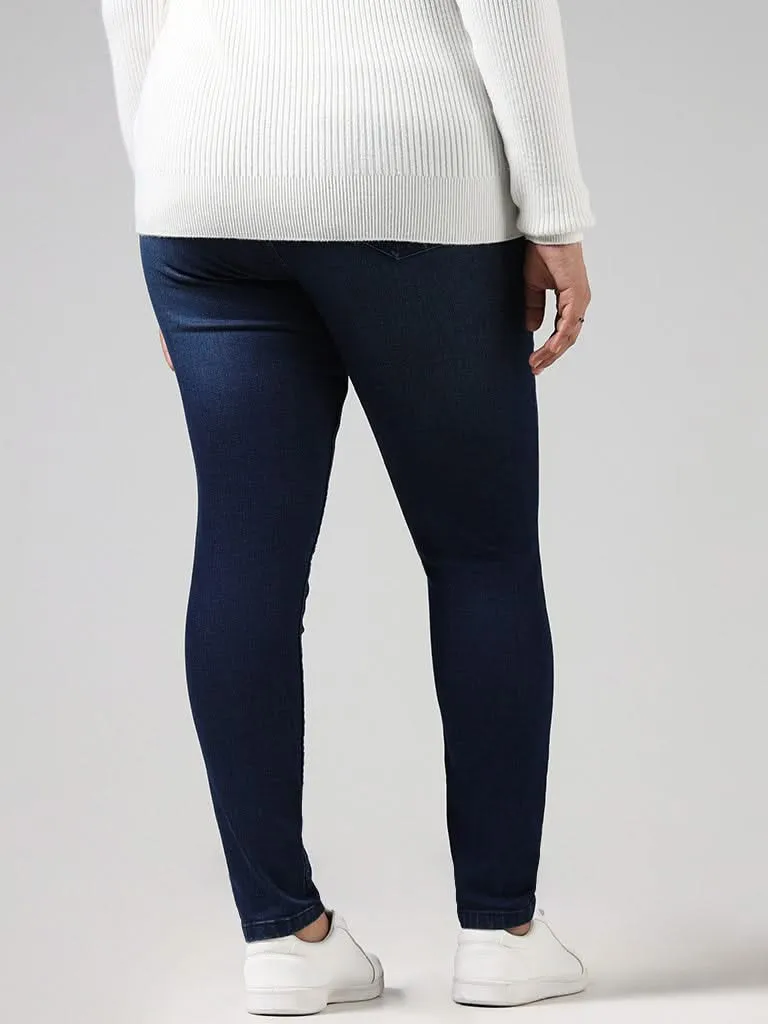 Gia Dark Blue Slim - Fit High - Rise Jeans