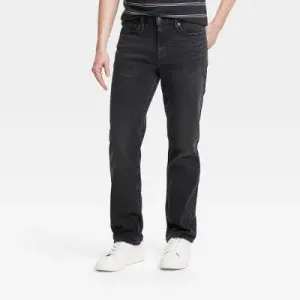 Goodfellow & Co Men's Mid Rise Straight Leg Straight Jeans Stretch