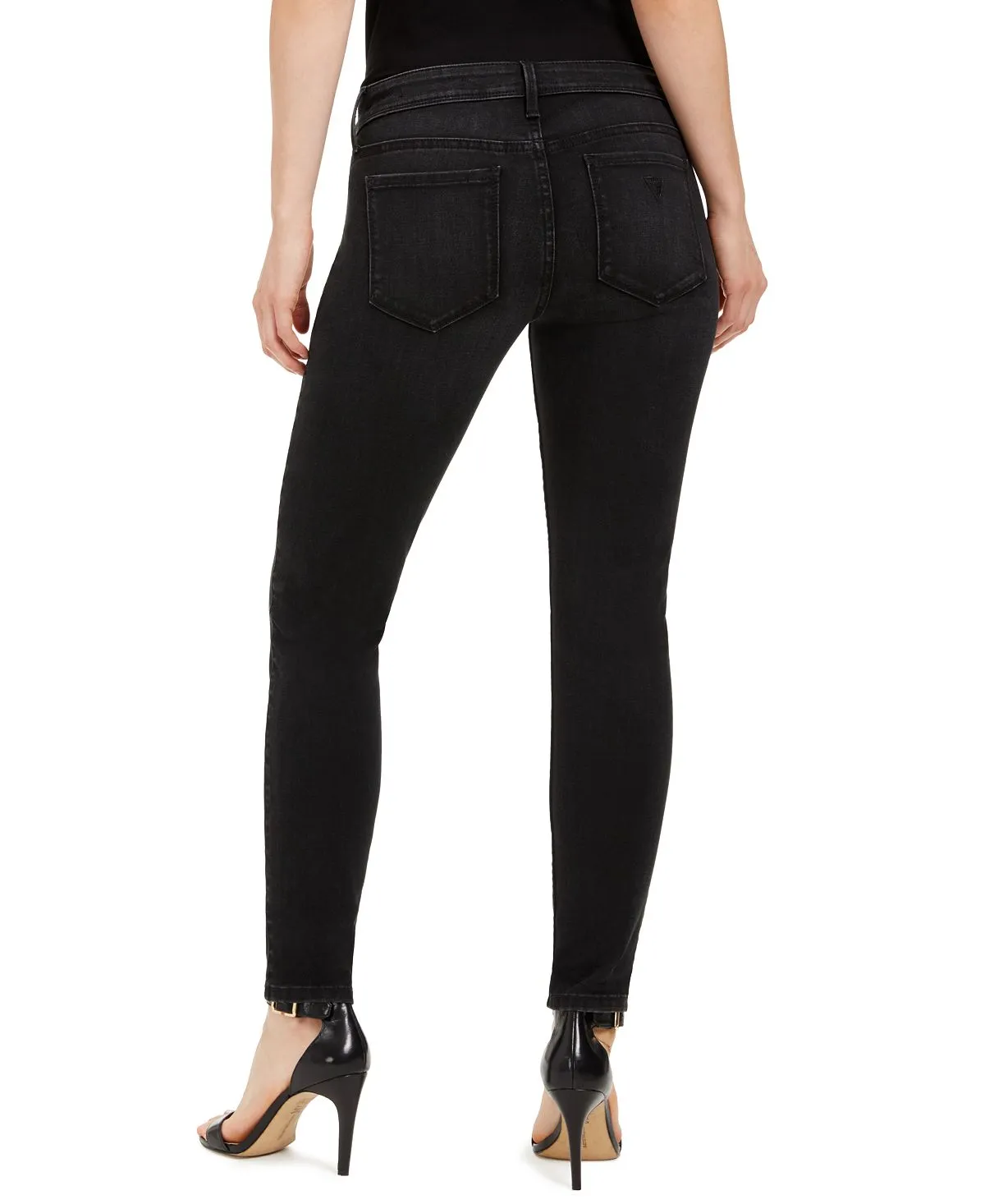 GUESS power skinny low rise jeans, multi