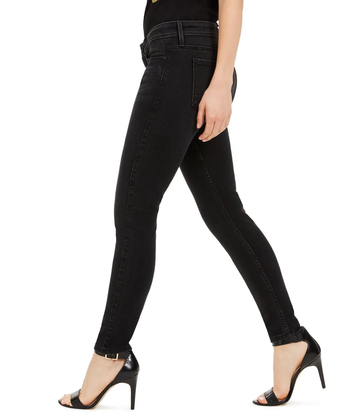 GUESS power skinny low rise jeans, multi