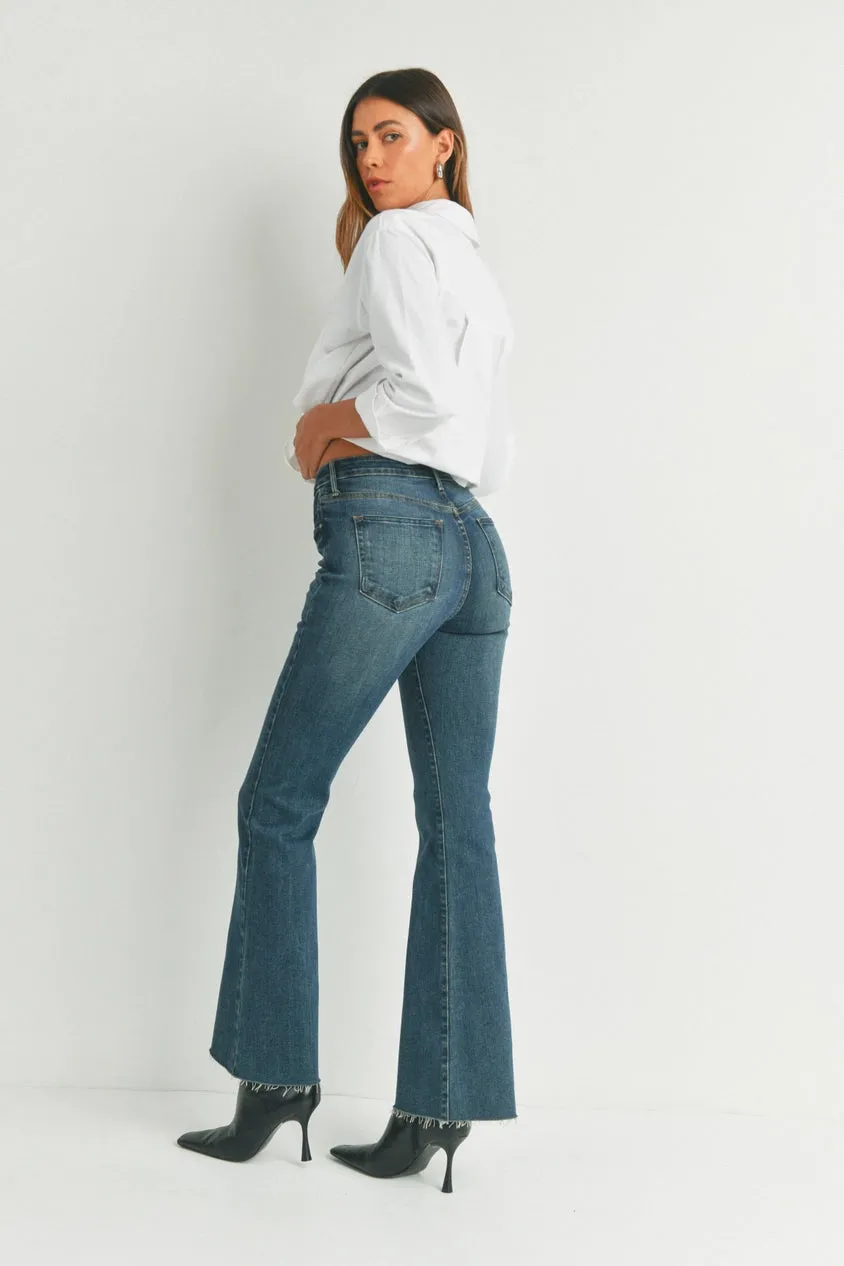 High Rise Scissor Cut Flare Jeans