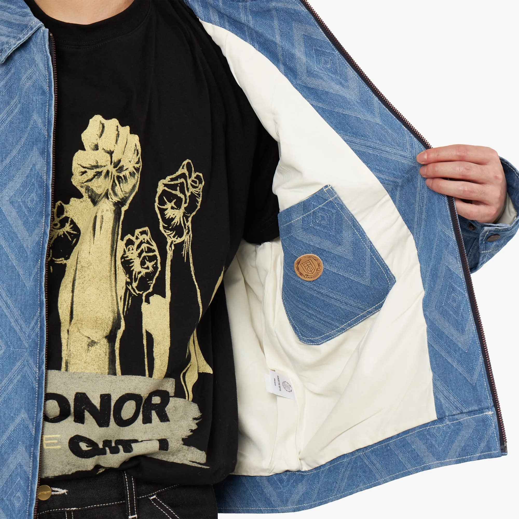 Honor The Gift Diamond Denim Jacket / Indigo