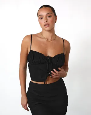 Isla Crop Top (Black)