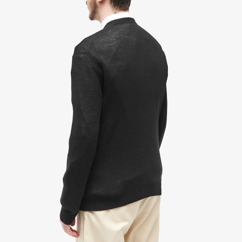 Jil Sander Plus Crew Knit Sweater, black