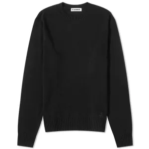 Jil Sander Plus Crew Knit Sweater, black