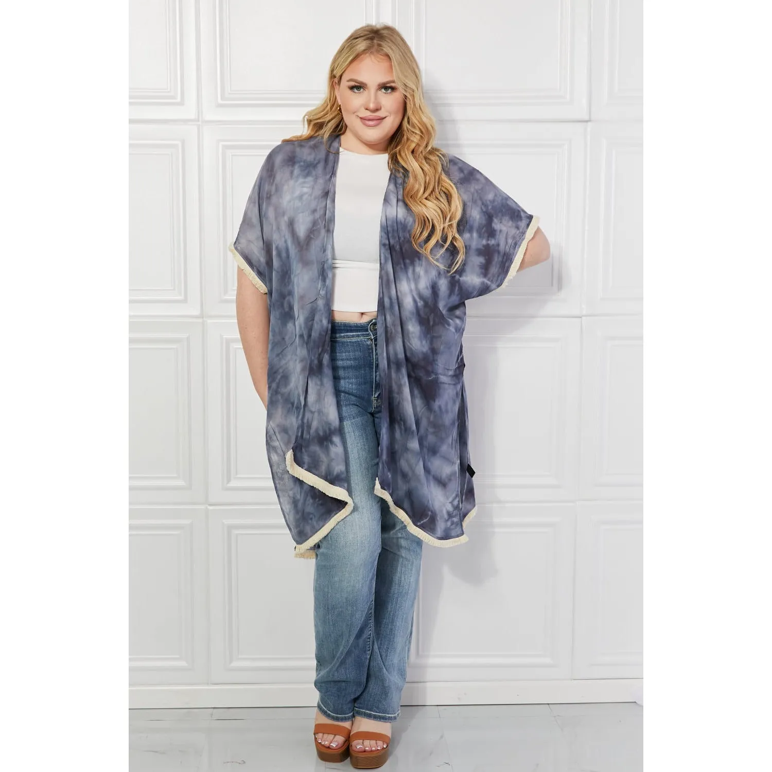 Justin Taylor Cloud Rush Swim Cover-Up Kimono