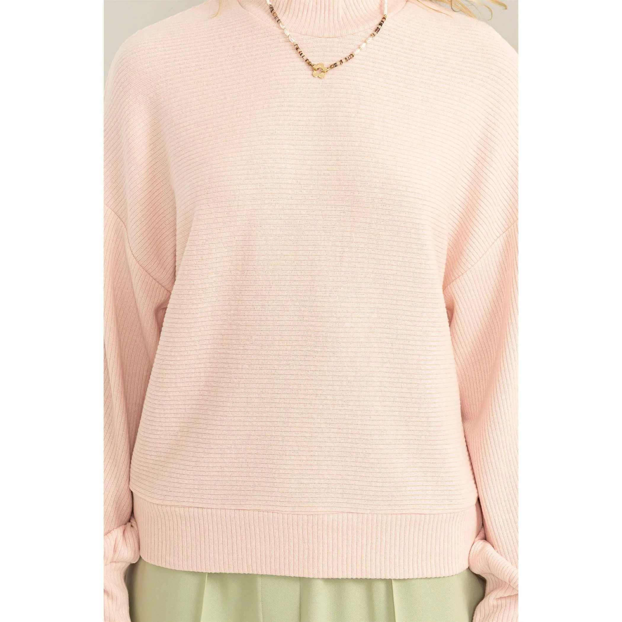 Keep It Simple Sweater - Baby Pink