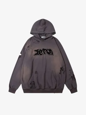 KG Acid Wash Graffiti Hoodie