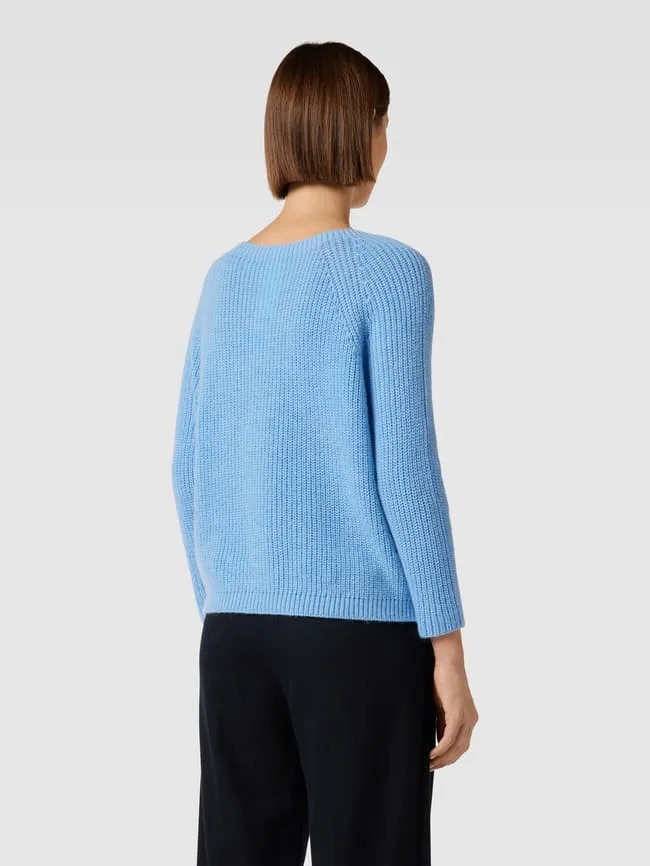 Knitted crew neck sweater model "XENO" Weekend Max Mara, light blue