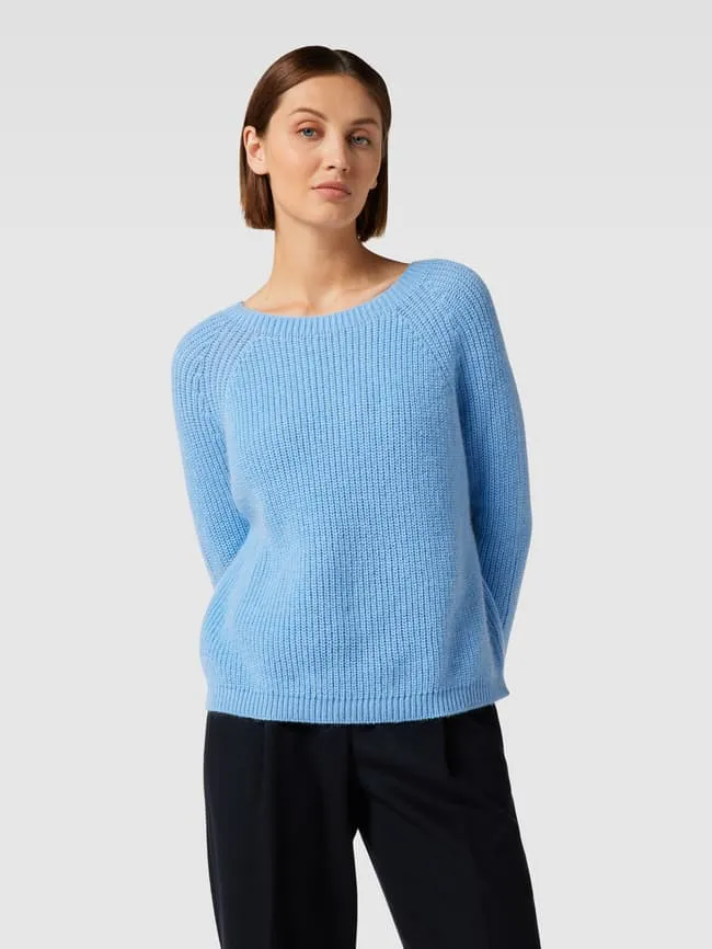 Knitted crew neck sweater model "XENO" Weekend Max Mara, light blue