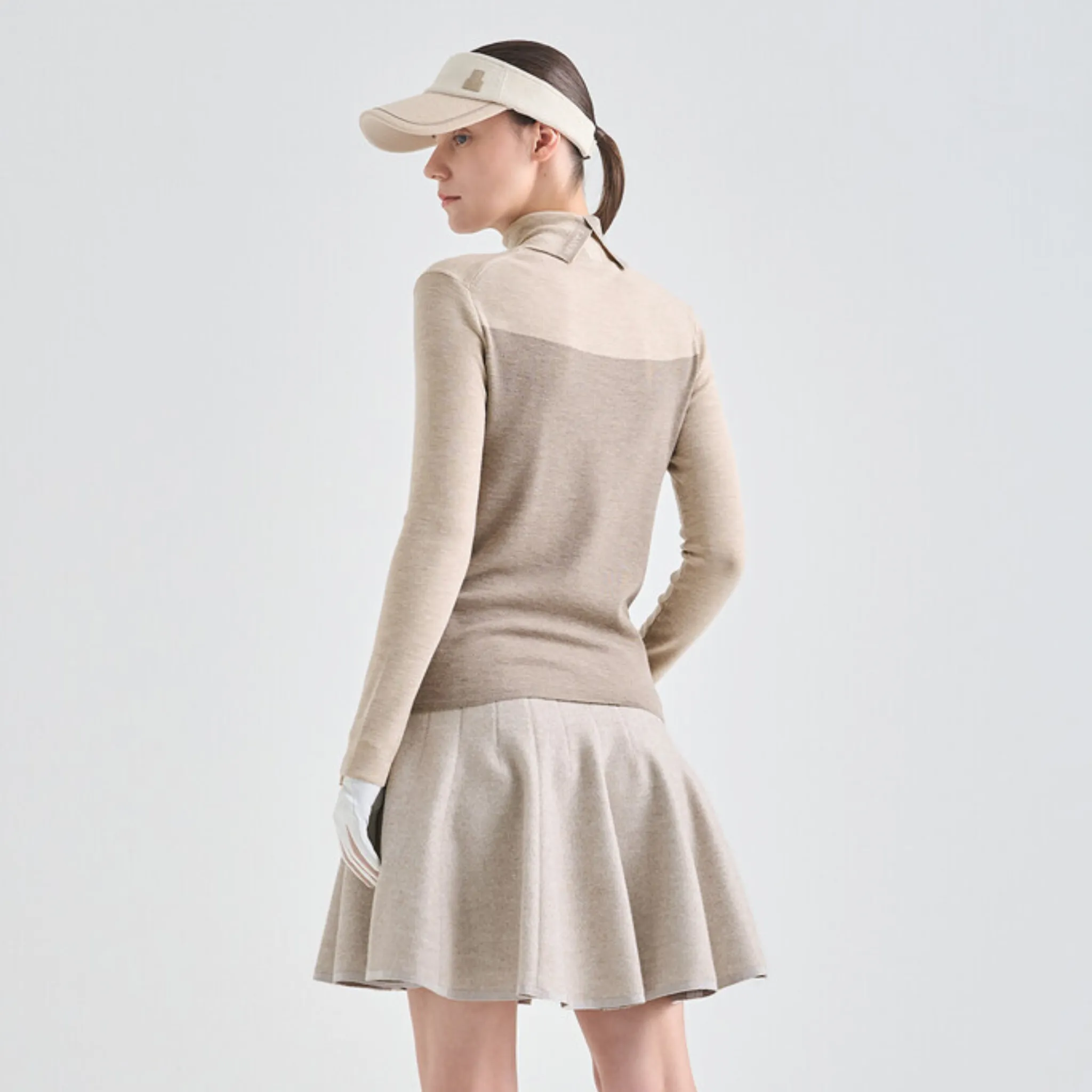 Lanvin Blanc Wool Turtle Neck Top