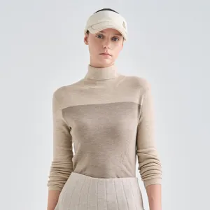 Lanvin Blanc Wool Turtle Neck Top