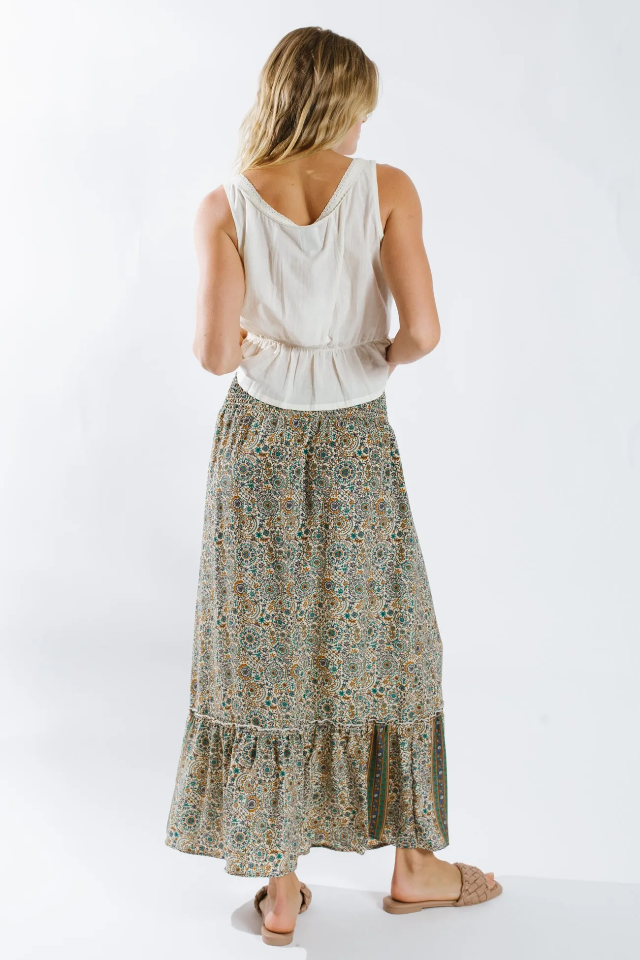 Moulika Maxi Flounce Skirt