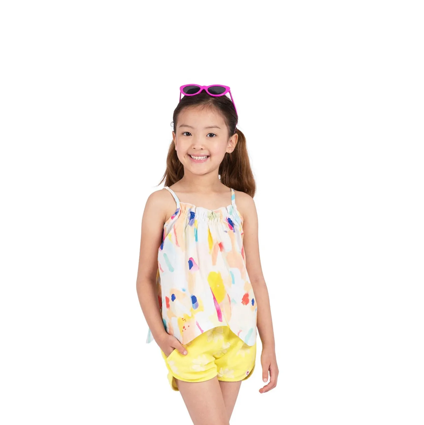 Multicolor Watercolor Harper Top