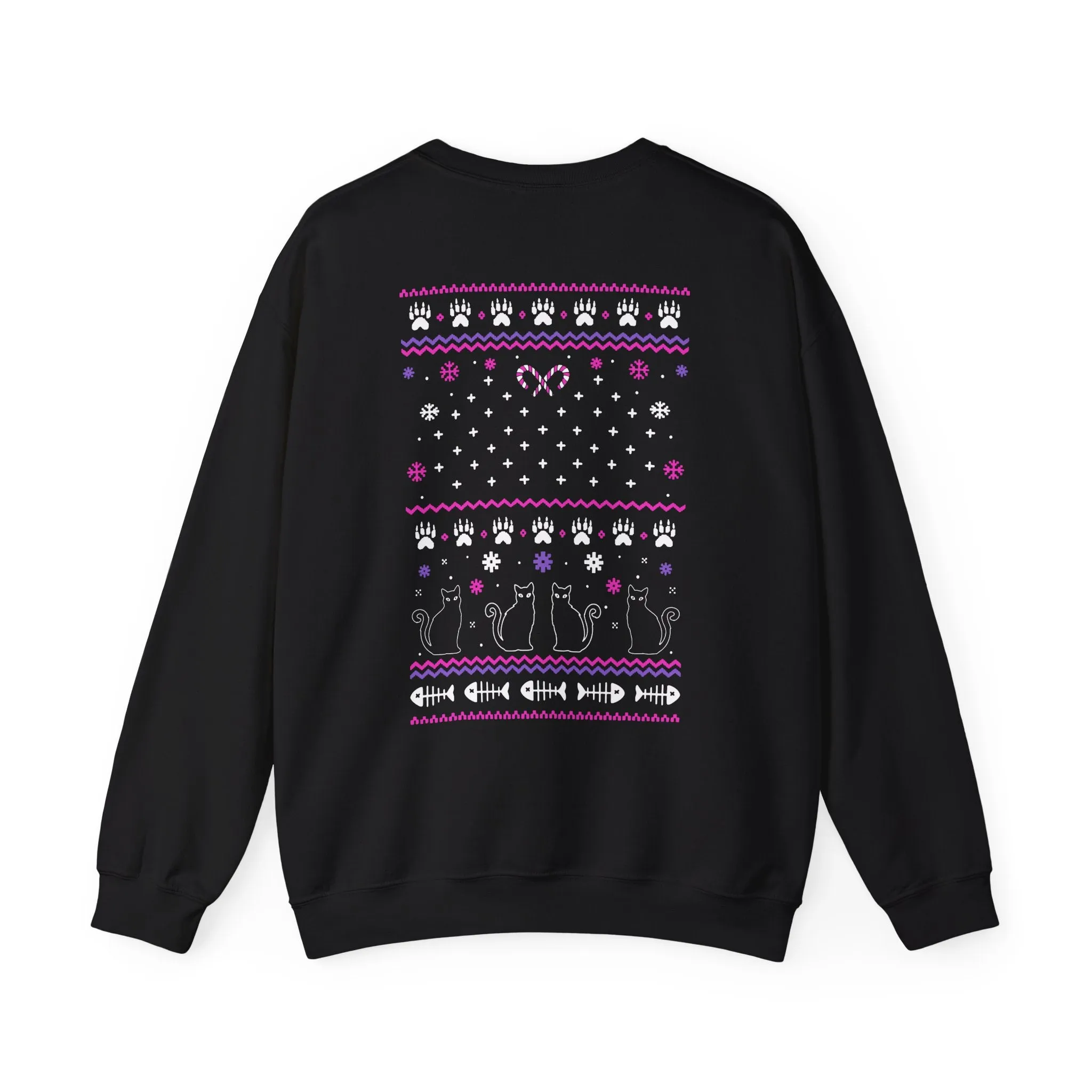 Mystic Catmas Christmas Crewneck Sweatshirt