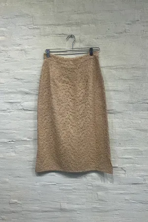 Nude Lace Pencil skirt- Vintage/ Used