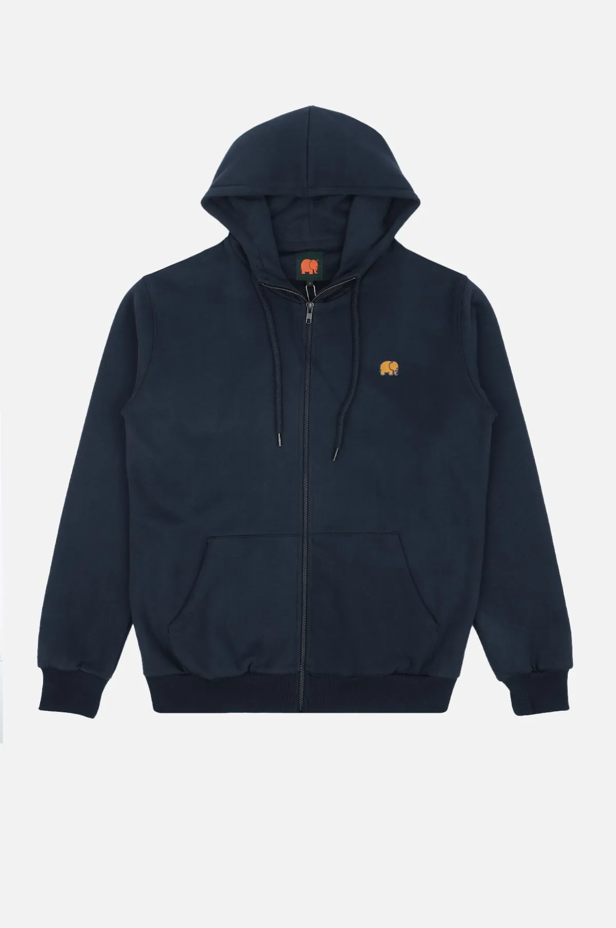 Organic Essential Oversized Zip Hoodie Trendsplant Blue