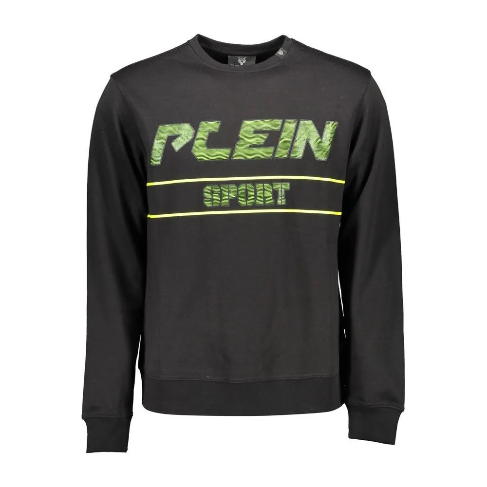 Plein Sport Sleek Long-Sleeve Sweatshirt with Contrast Details