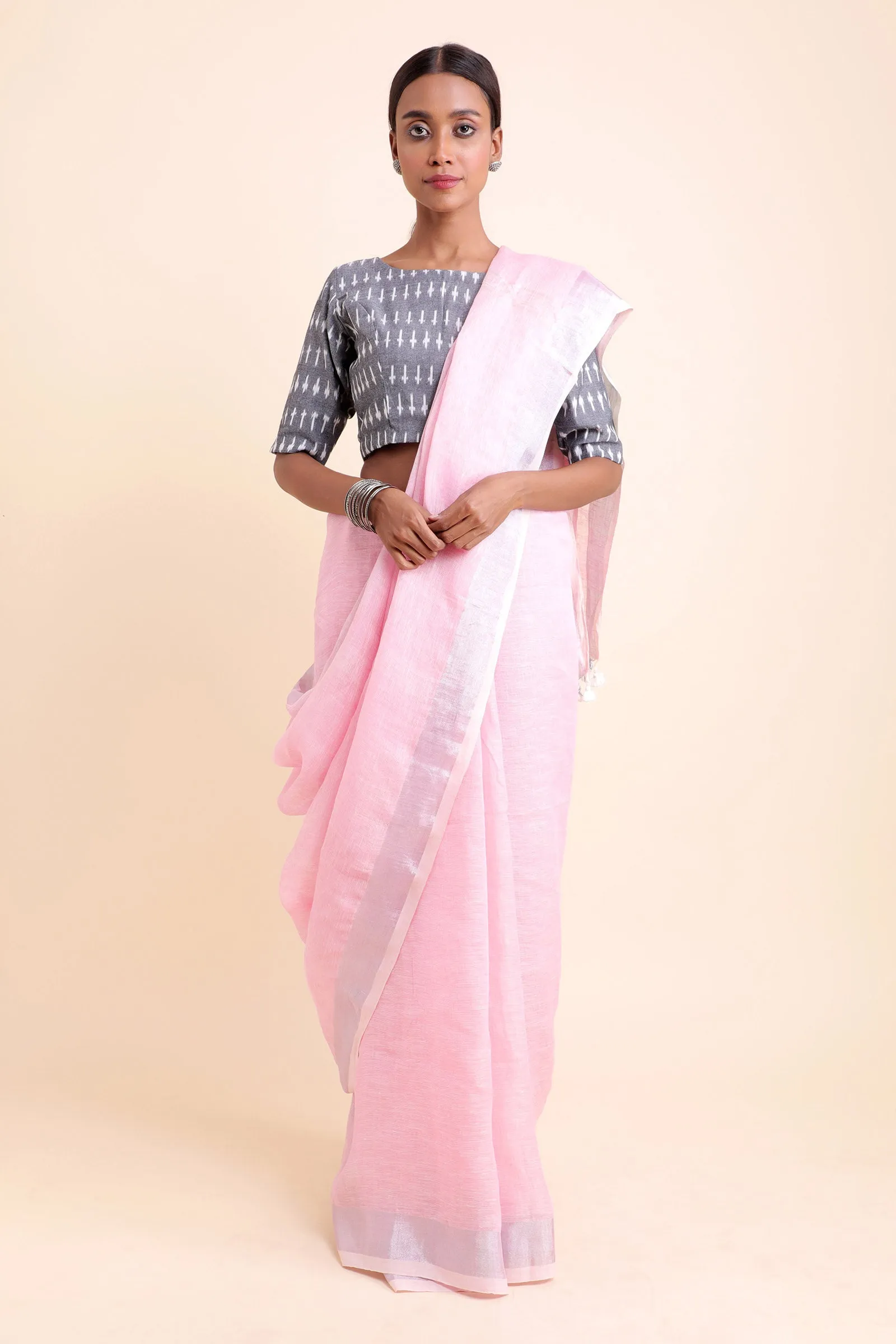 Pretty Please Linen Saree