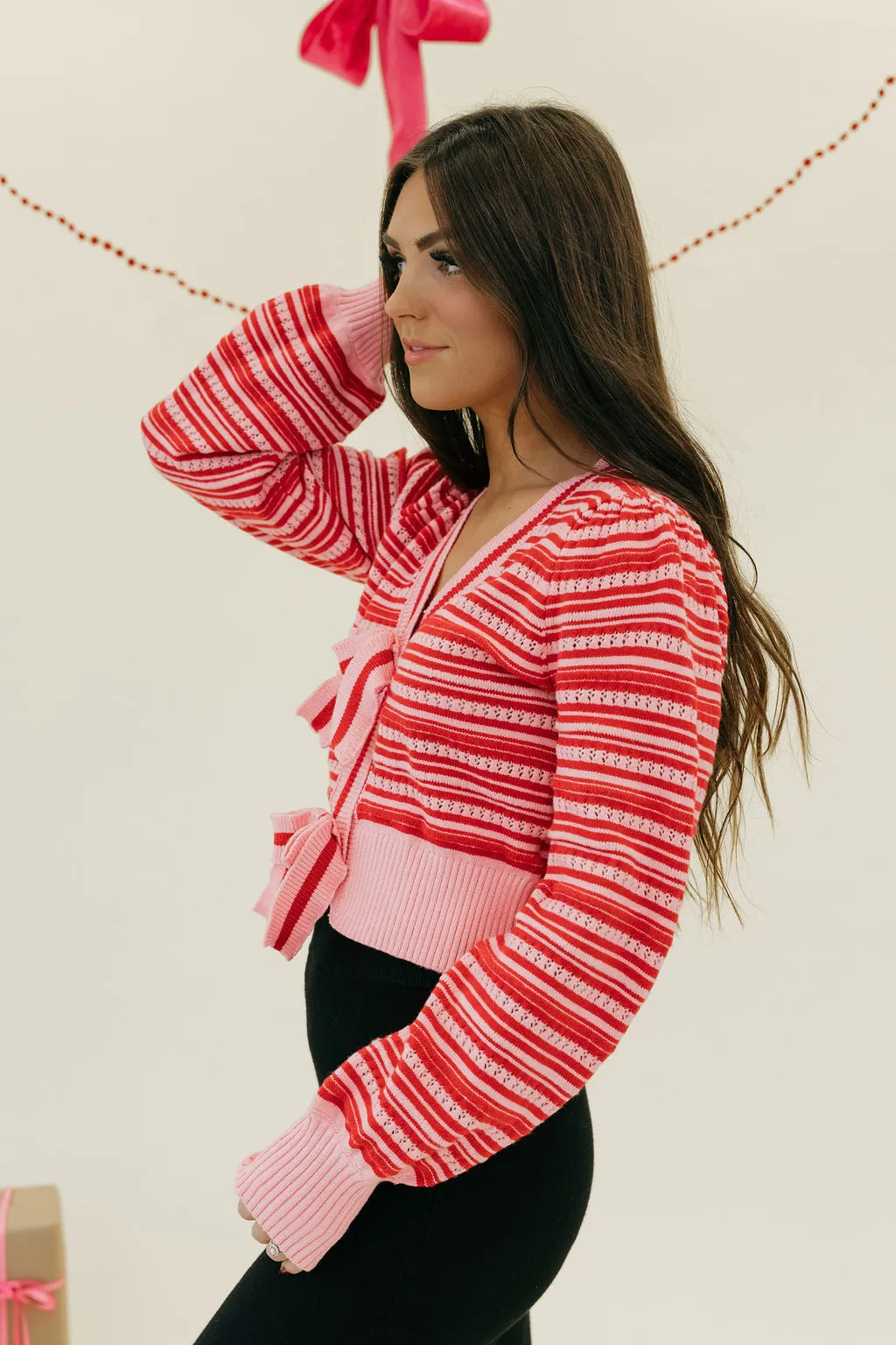 Rory Cardigan-Pink/Red