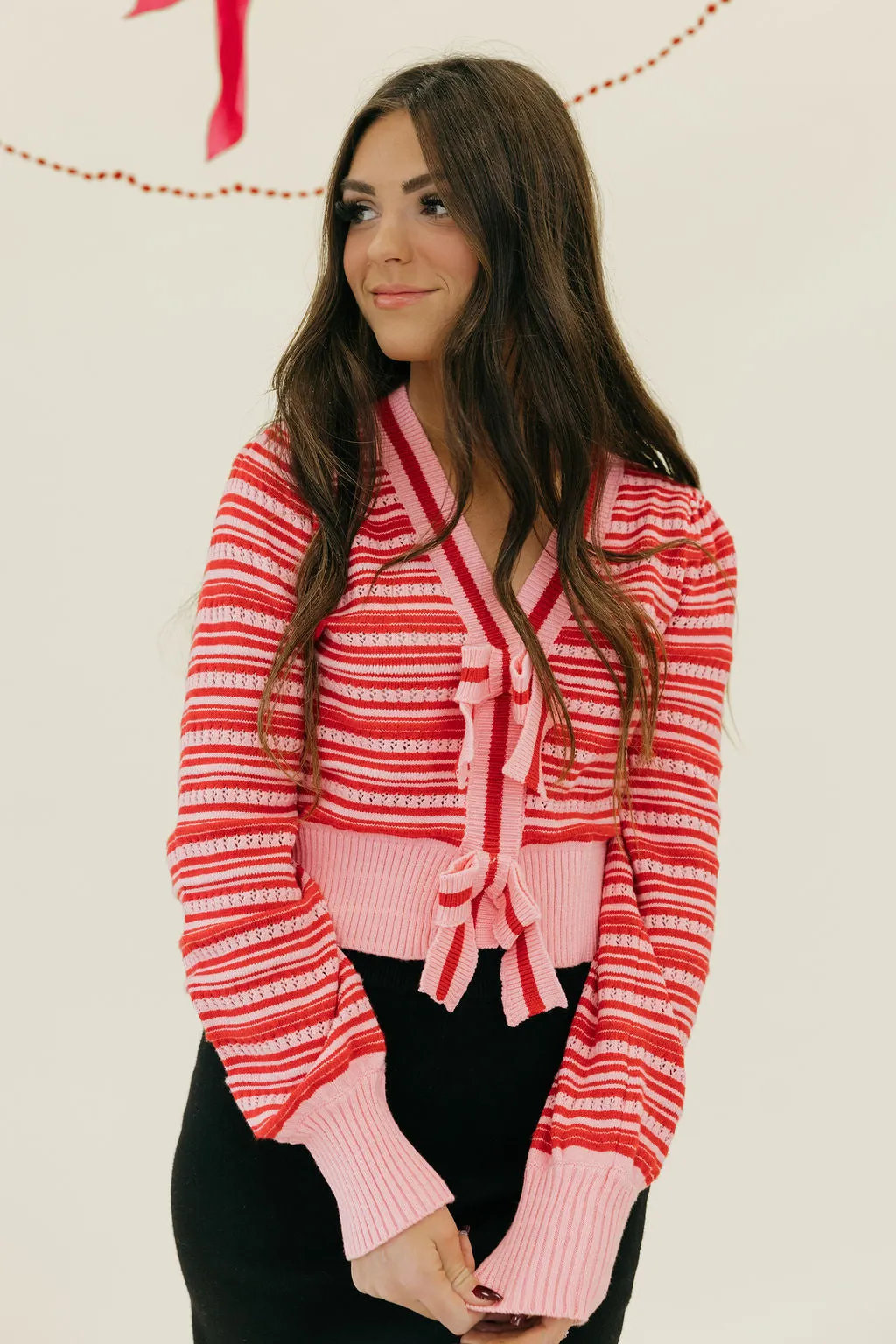 Rory Cardigan-Pink/Red